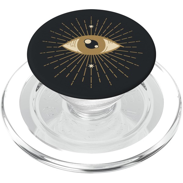 All Seeing Eye Black PopSockets PopGrip for MagSafe