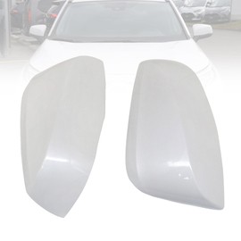 ATUOTPO 2 Pcs Pearl White Rearview Mirror Cover 87945-42160 87915-42160 Fit for Toyota Rav4 2019-2024 Front Left Driver & Right Passenger Side Rearview Mirror Cover