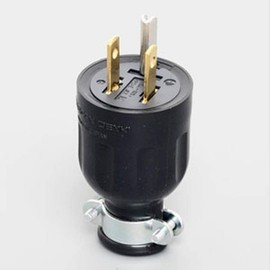 American Ltd. Flat Blade Shape Rubber Plug Grounded 2p15 a125 V 7112grnew