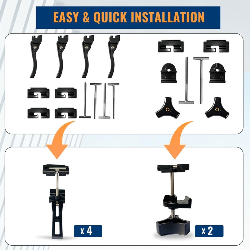 Upgraded Truck Tonneau Cover Clamps Replacement Parts，Fit for Hard Tri-fold/Quad-fold