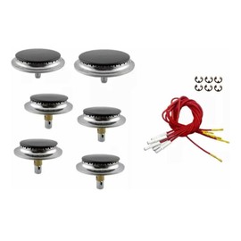 Kit de 6 Quemadores y 6 Bujías para Estufa Mabe