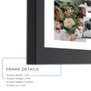 ArtToFrames 23.85x23.85 INCH/60.6x60.6 CM Black Frame for 1000 Piece Puzzles.This