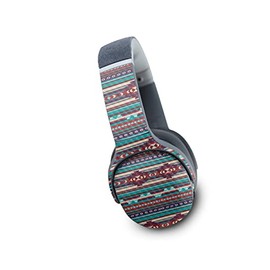 MightySkins Carbon Fiber Skin Compatible with Skullcandy Crusher Evo Wireless - Southwest Stripes | Protective, Durable Textured Carbon Fiber Finish | Easy to Apply
