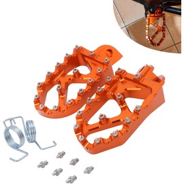 JFG RACING Dirt Bike Foot Pegs,Lengthened Dirtbike Footpegs for 65 85 125 150 200 250 300 350 450 500 525 530 625 SX SX-F XC XC-F EXC EXC-F XC-W XCF-W SMR FREERIDE 640-1290 ADVENTURE