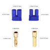 Hobbypark 5 Sets EC2 Connector 2mm Gold Bullet Banana Plugs