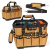 Foxrino Heavy Duty Tool Bag 16-Inch, 42-Pocket Portable Empty Tool