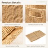 OMISTAR 6 Pcs 8.7 Inch Wicker Storage Cubes Bins -