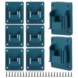 GBACHOOSE 8 Pack Tool Holder for Makita 18V 14.4V Drill Tools Holder with Screws, Drill Mount Fit Cordless Tool Storage for 18 Volt LXT Li-ion Drill Tools (Blue)