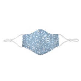 green sprouts i play Adjustable Reusable Face Mask-Blue Bandana-Adult Large