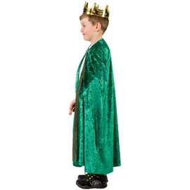 Unknown Children's Costume Holy Three Kings Cape Christmas Carnival (Green)