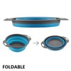 ALLIE ZENG Large and Small Collapsible Colander Folding Strainer Kitchen