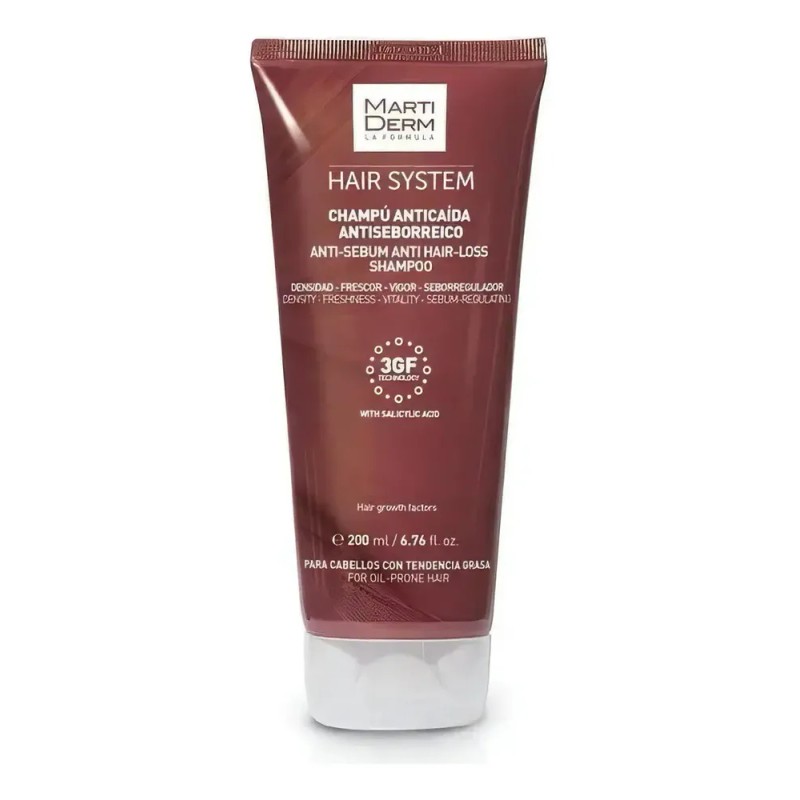 Marti Derm - Martiderm Hair System Champú Anticaída Antiseborreico-200 Ml