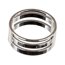 Craft County Jump Ring Opening and Closing Tool - Easy Slip-on Ring with 4 Slots for Jewelry Making - Silver