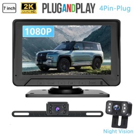 Yuanting 7'' Backup Camera and Monitor Kit System Back Parking Night Vision For Truck VAN