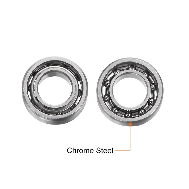 sourcing map R188 Deep Groove Ball Bearings 1/4" x 1/2"