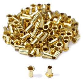 Kydex Holster Eyelets - (#6-12 Length) - (3/16 in. Diameter) - (Polished Brass) - (100 Pack) - (USA Made) - Kydex Rivets for DIY Holster and Sheath Making