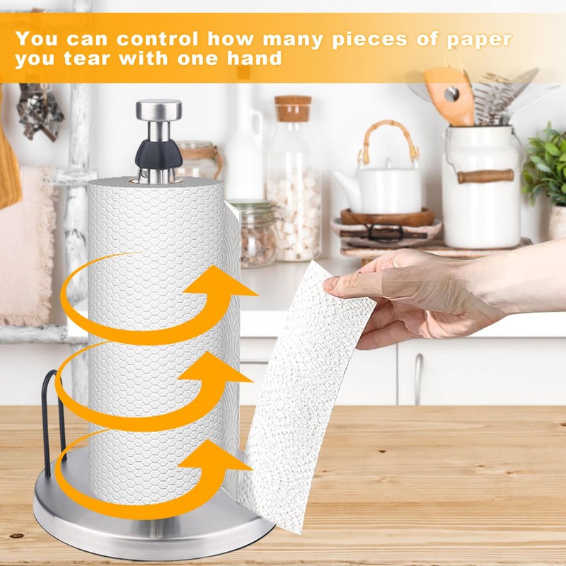 Kitchen Paper Holder Stainless Steel Roll Paper Holder Kitchen Paper