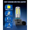 Marsauto H10 LED Fog Lamp 9140 6000K Cool White, 60