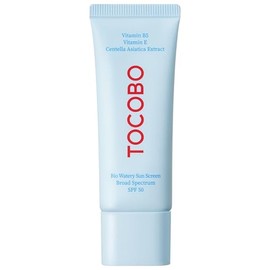 Bio Watery Sunscreen SPF 50 - Crema solar coreana de amplio espectro con ácido hialurónico, loción ligera para protección solar facial diaria, vegano,
