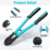 DURATECH 14-inch Heavy Duty Bolt Cutter for Rod Bolts Rivet