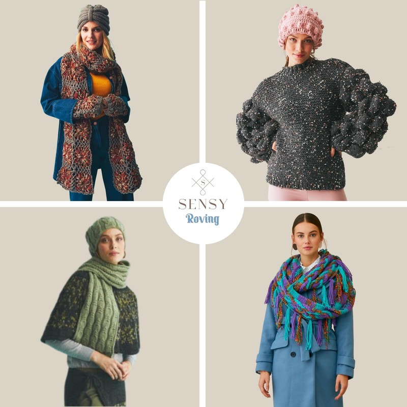 3 madejas de hilo Sensy Roving, 3.5 onzas, 132 yardas,