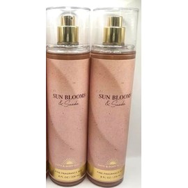 2 Sun Blooms & Suede Bath & Body Fine Fragrance Spray Mist Splash Fragrance
