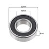 sourcing map Ball Bearing 6002-2RS Double Sealed ABEC-1 Deep Groove