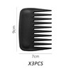 3-Piece Square Comb, Comb with Large Tooth Spacing, Antistatic Comb,