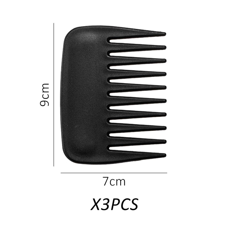 3-Piece Square Comb, Comb with Large Tooth Spacing, Antistatic Comb,