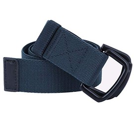 moonsix Elastic Belts for Men,Tactical Military Style Duty Outdoor D-ring Buckle Men's Belt,Navy Blue