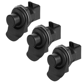 Encell Black Push Botton Latch Lock for Marine, Glove Box, Tool Box,Radio Box,Lock Replacement 3PCS
