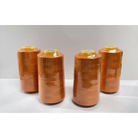 Unbranded Perial Co 4 Cones of Polyester Threads for Sewing Quilting Serger Normal Orange