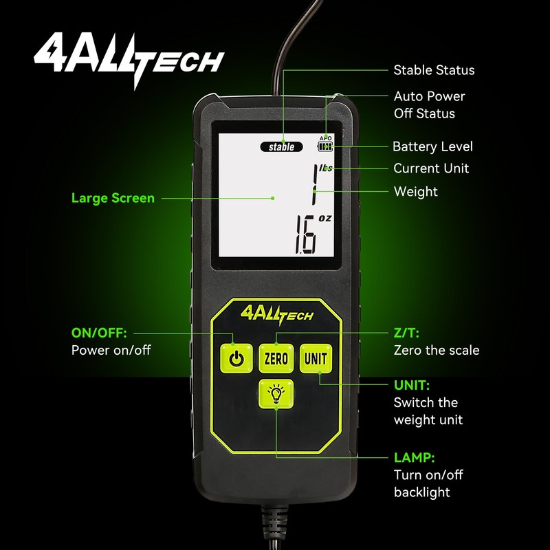 Premium Electronic Refrigerant Charging Weight Scale 220 LBS Digital HVAC