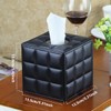 AIMALL Leather Square Tissue Box Holder with Waterproof Design, 5.31