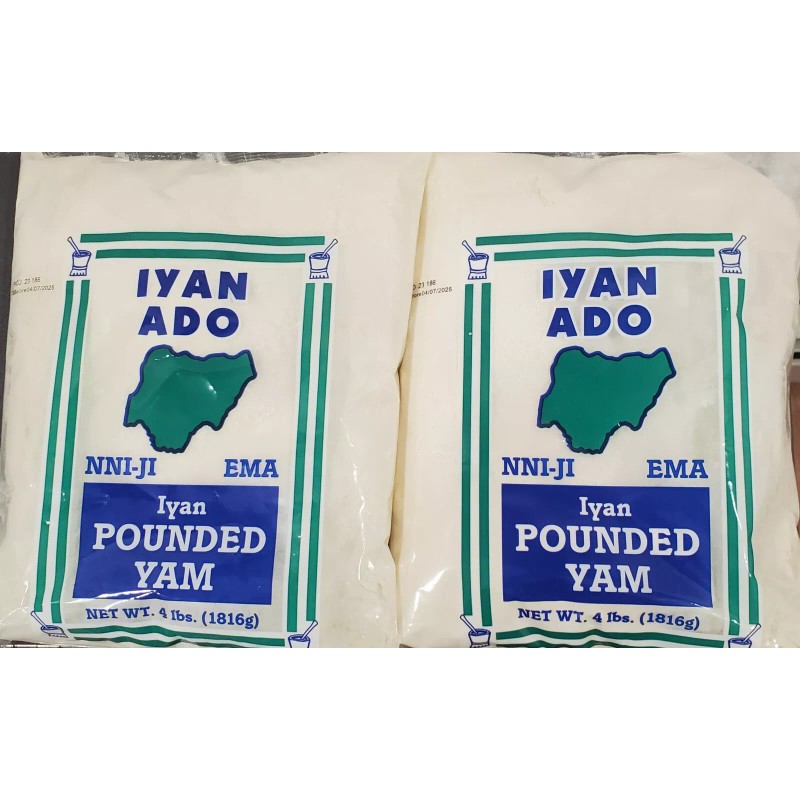 Iyan Ado Pounded Yam Powder Iyan Ado 8lbs (two 4lb
