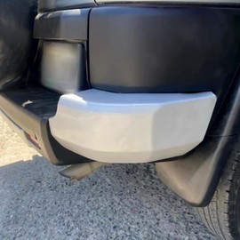 ECOTRIC Rear Bumper End Caps Cover Right Passenger Face Bar Extension End Painted Silver Compatible with 2007-2014 Toyota FJ Cruiser Replace for TO1105121 5246235021