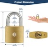 HOX 12-Pack Keyed Padlock, Waterproof and Rustproof, Solid Brass Lock