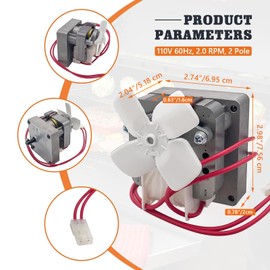 YAOAWE 2.0 RPM Auger Motor Replacement Parts for Pit Boss, Traeger Wood Pellet Grills and Camp Chef Smoker, 120V 60Hz (Except PTG)