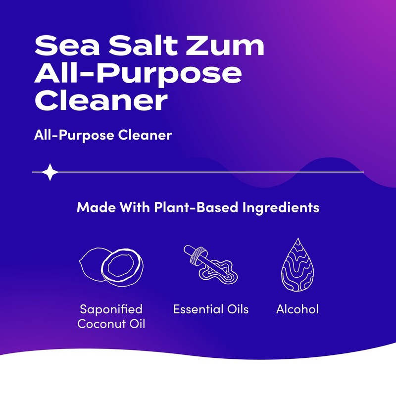 Indigo Wild Zum All-Purpose Cleaner - Natural Multipurpose Cleaner Made