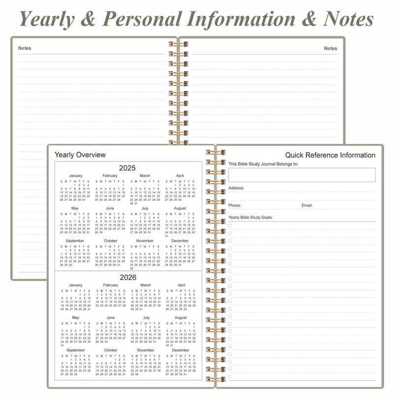 Bible Study Journal – Church Notes Notebooks – Note Taking