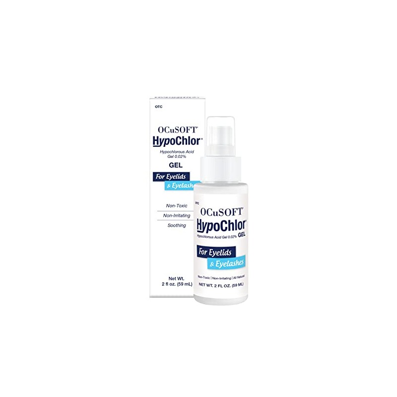OCuSOFT HypoChlor 0.02% Hypochlorous Acid Eyelid and Eyelash Gel 2