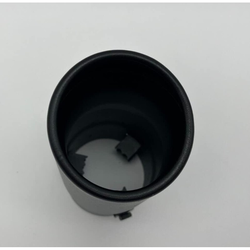 Black Stainless Steel Rolled Tip Exhaust 76mm Exit Fits 40mm
