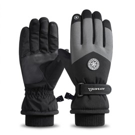 Winter Gloves Men Women Thermal Cycling Gloves Waterproof Warm Touchscreen Winter Gloves Winter Gloves Women Sports Gloves for Snowboarding Ski Outdoor Running Hiking (Black)