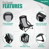 SUNNYFEEL Folding Low Camping Beach Chair 2 Pack, Lightweight Portable