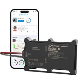 DrivePro FMC880 Easy-Fit 4G GPS Tracker - Real-Time Global Vehicle Tracking with 12-Month Pro Service Bundle - IP65 Waterproof, Self-Install for Car, Van, MotorBike, & More