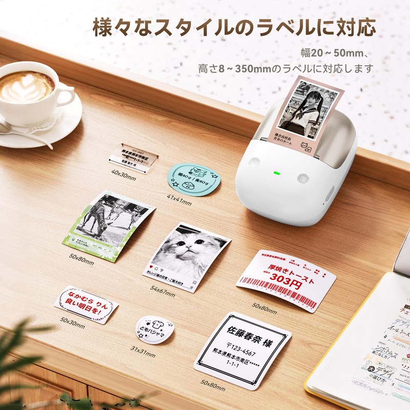 NIIMBOT B2Pro Label Writer, Label Maker, Smartphone Compatible, Thermal Label
