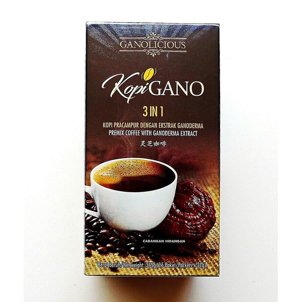 10 Boxes Gano Excel 3 in 1 Coffee Ganoderma Reishi Lingzhi Instant Gourmet Cafe
