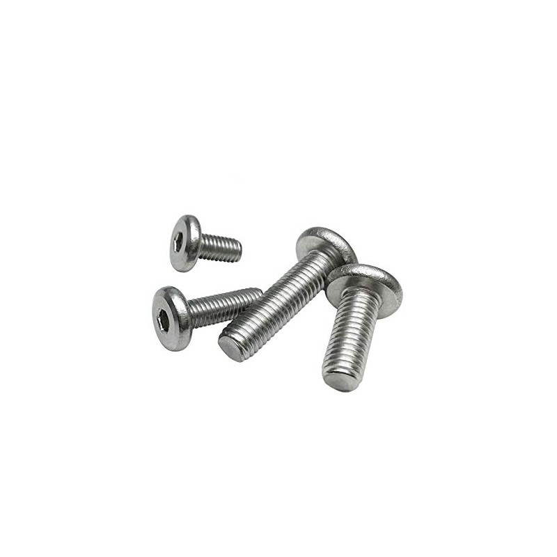 10Pcs Hex Socket Flanged Button Head Screws Stainless Steel Hexagonal