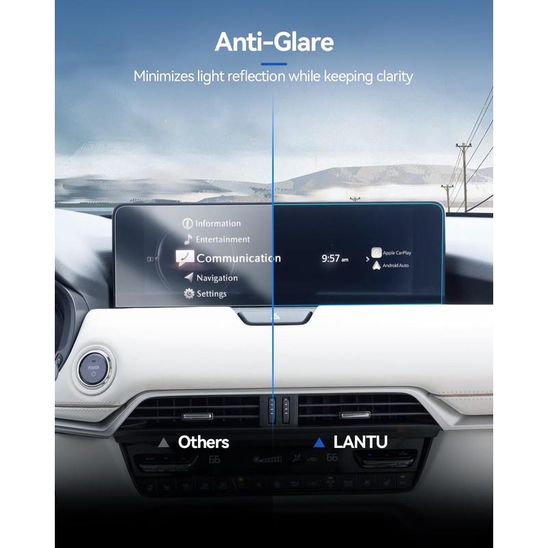 LANTU 2PCS Car Screen Protector for 2024 2025 Mazda CX-90