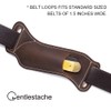 Gentlestache Leather Knife Sheaths for Belt, Pocket Knife Holder, EDC